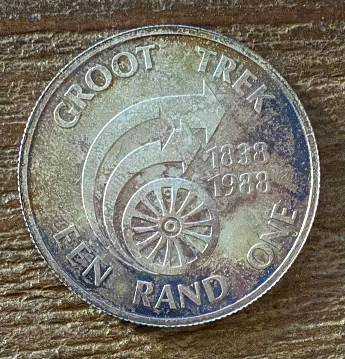 SILVER ONE RAND Proof - 1988 - Trio Set - Dias/ Huguenot/ Trek - bid PER COIN -winner takes full set