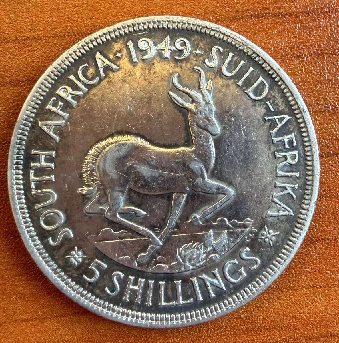 1949 *** Crown *** 5 Shilling *** Scarce crown *** 80% silver