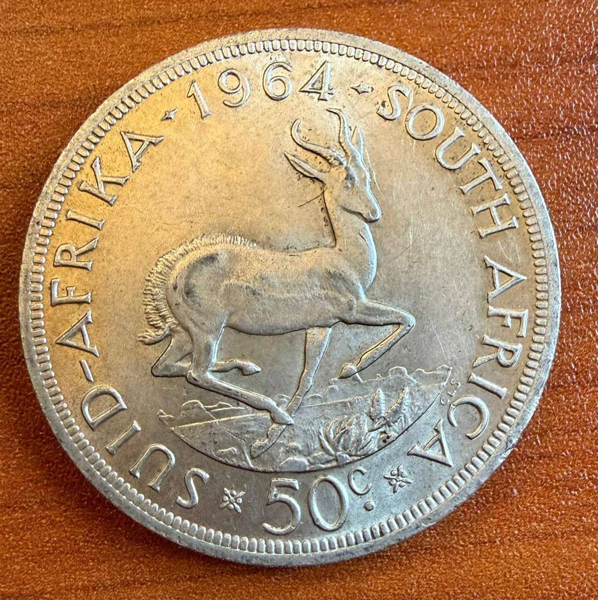 1964 *** Crown *** 50c *** 50% silver
