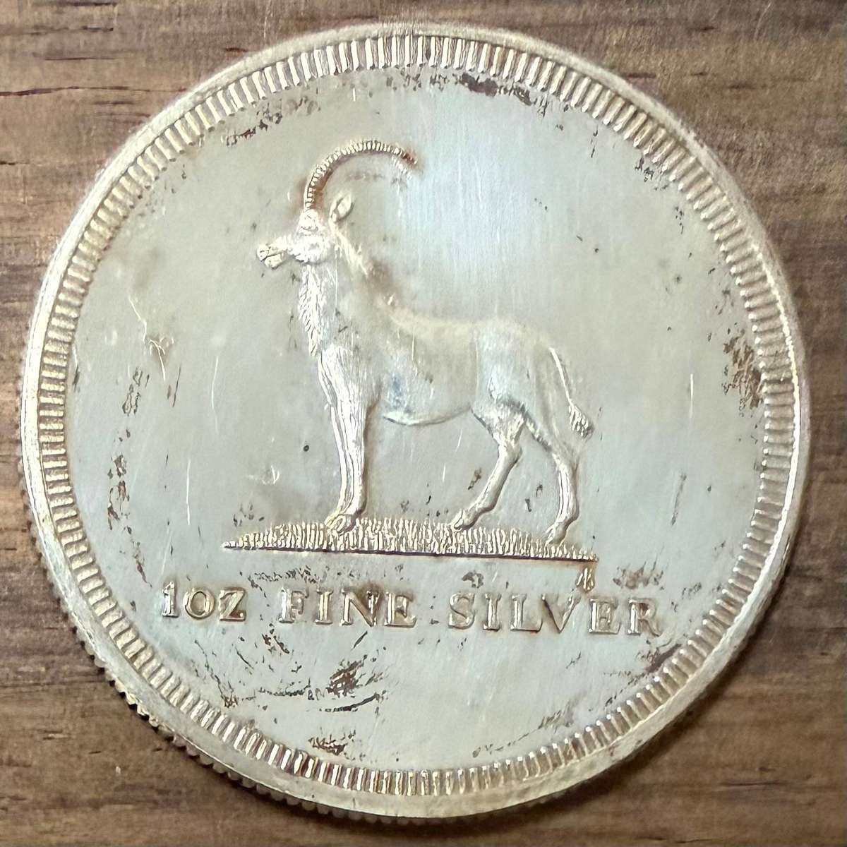 Rhodesia *** 1 Ounce Fine Silver *** Livingstone Mint Proof coin