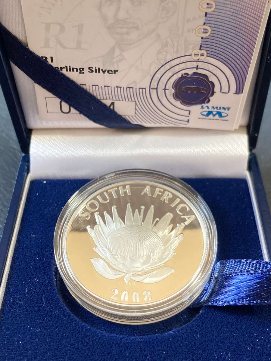 GANDHI PROOF SILVER R1 *** IN SAM BOX