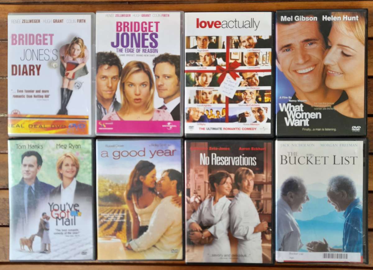 15 pack Romance/Comedy DVD. R35 shipping for orders over R100