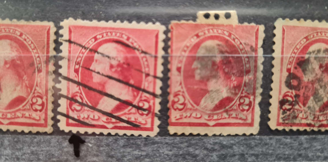 Postal Stamps:  Study Group George Washington Red 2 Cent