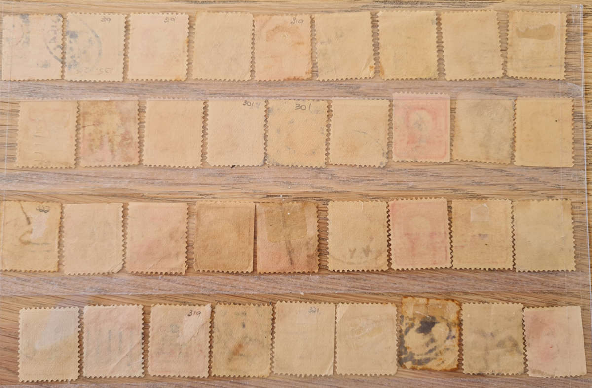 USA 2 cent George Washington Red/Carmine stamps from 1903 era (Study Group)