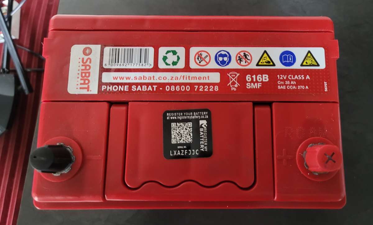 SABAT Car Battery 616 NEW