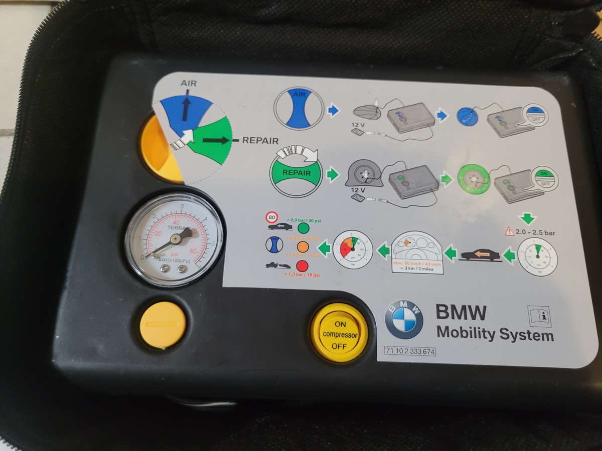 Bmw Tyre Repair complete Mobility compressor Kit