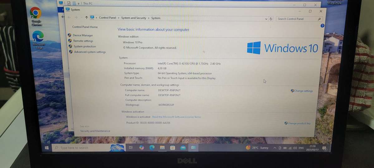 Dell Latitude 3540 i5 4th Gen Win 10 Pro