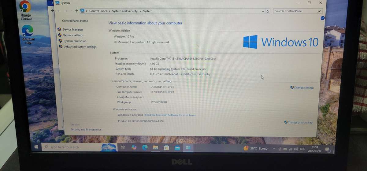Dell Latitude 3540 i5 4th Gen Win 10 Pro
