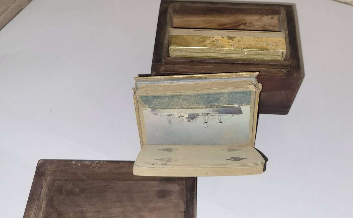 Antique Playing cards in box