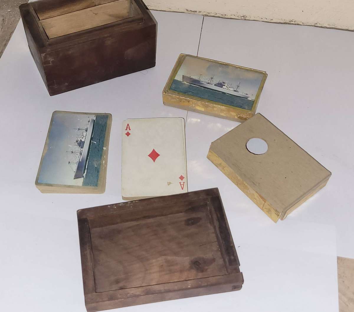 Antique Playing cards in box