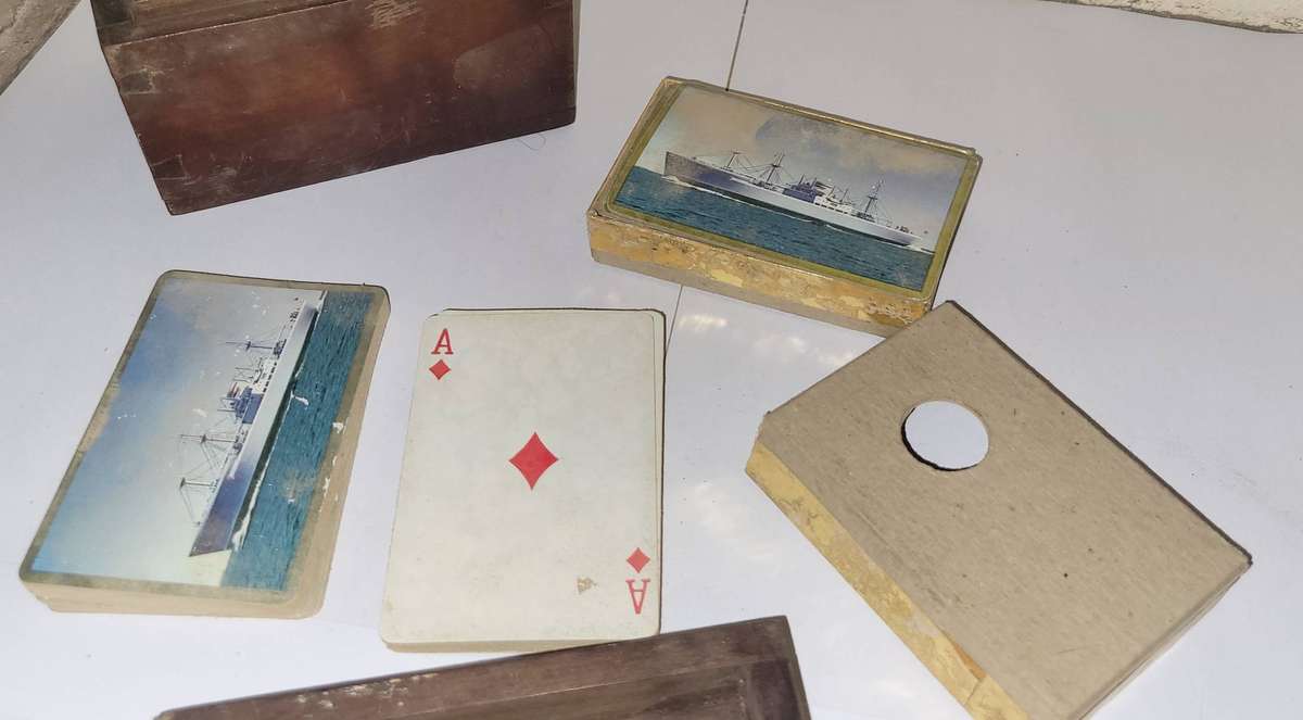 Antique Playing cards in box
