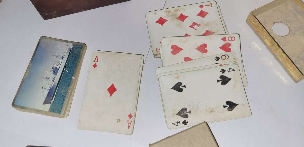 Antique Playing cards in box