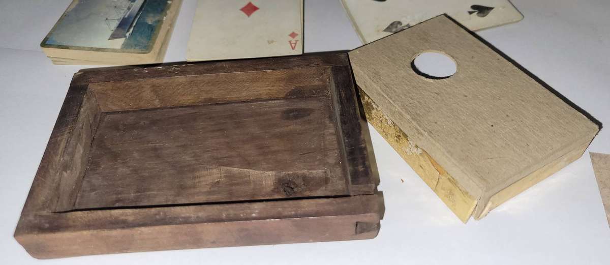 Antique Playing cards in box