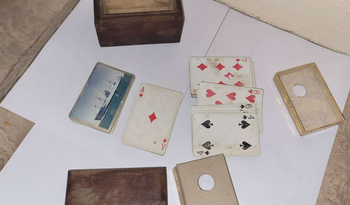 Antique Playing cards in box