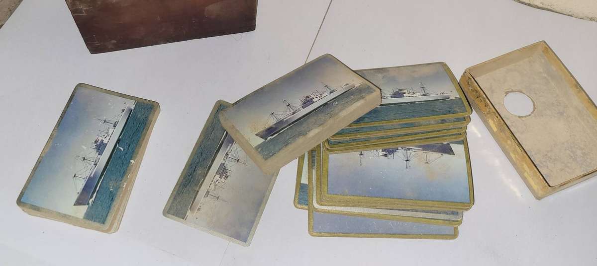 Antique Playing cards in box
