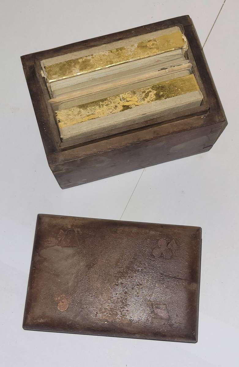 Antique Playing cards in box