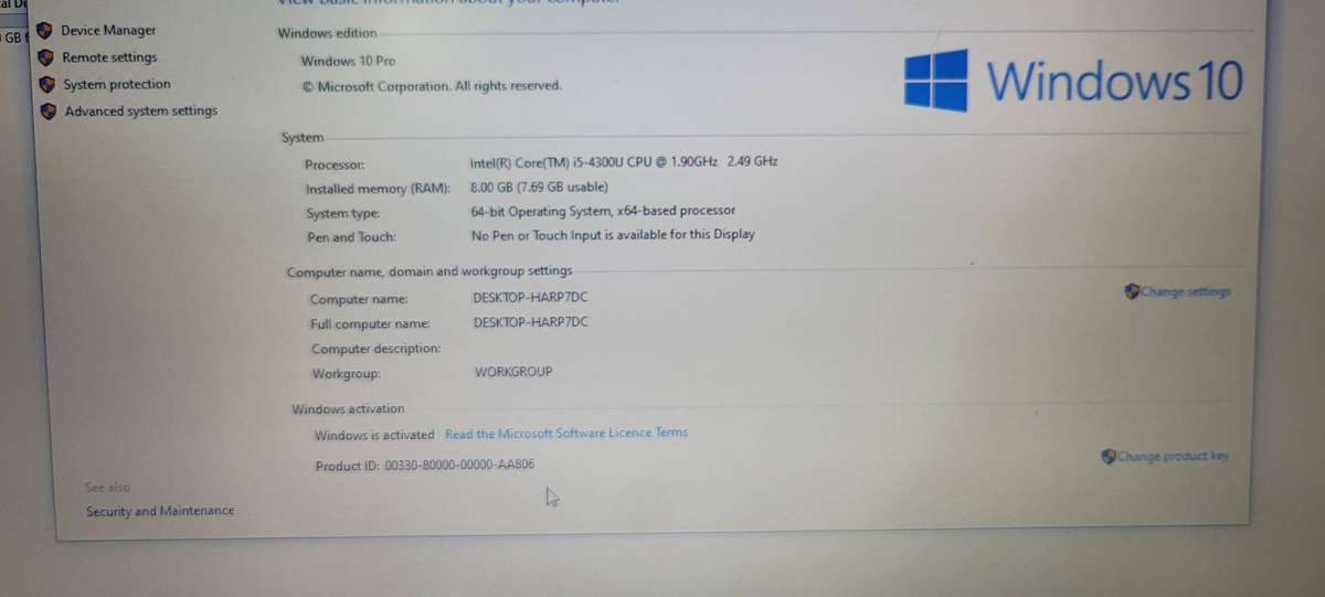 Lenovo T440S Slimline Thinkpad i5 4th Gen