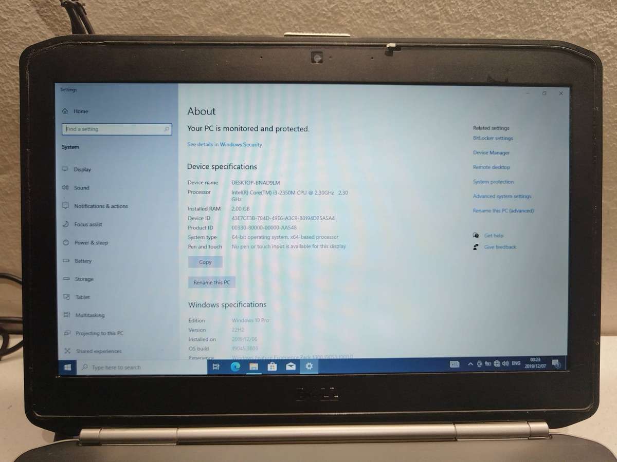 dell Latitude E5420 - Intel Core i3 - 2GB RAM - 750GB HDD - Windows 10 Pro - Intel HD Graphics