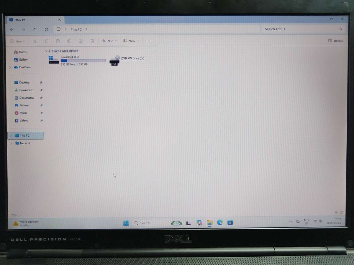Dell Precision M6500 - Intel Core I7 - 4GB RAM - 320GB HDD - Windows 11 Pro