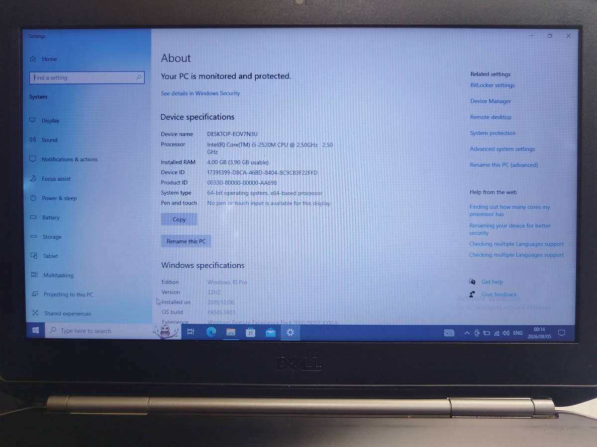 Dell Latitude E5420 - Intel Core i5 - 4GB RAM - 500GB HDD - Windows 10 Pro