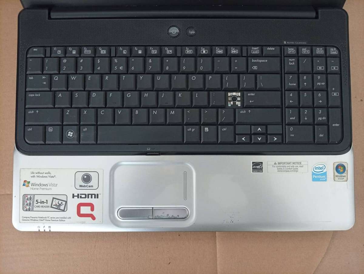 HP Compaq Presario CQ61-Intel HD Graphics-2GB DDR2 RAM-500GB HDD-Windows 10 Pro