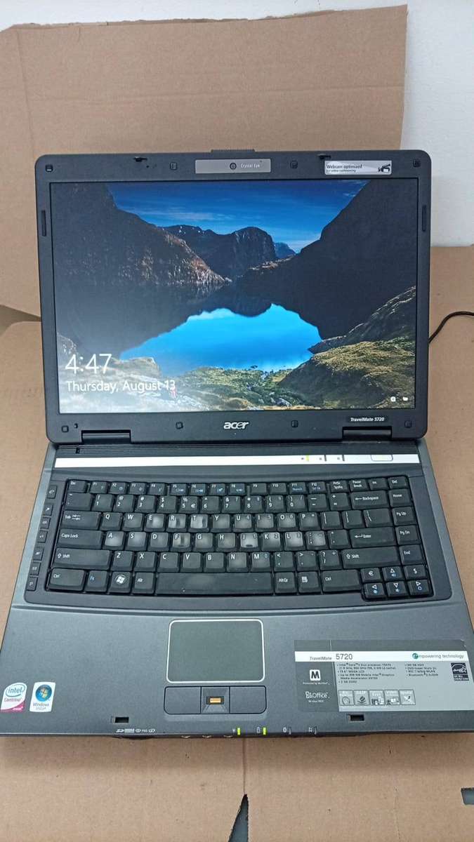 Acer Travelmate 5720-Intel Core 2 DUO-Intel GMA X3100-2GB DDR2 RAM-1TB HDD-Windows 10 Pro