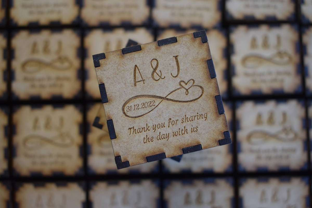 10 Party Favor Boxes - Thank You Gift Boxes