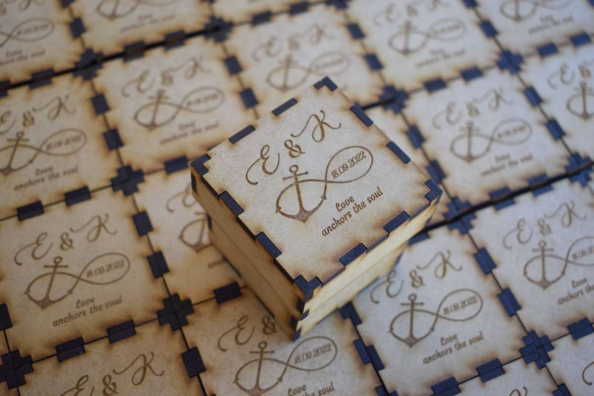 10 Party Favor Boxes - Thank You Gift Boxes