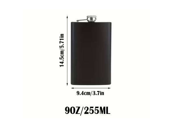6 Piece Stainless Steel Shot Glasses & 8oz Hip Flask