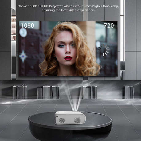 5800 Lumens Full-HD Home Cinema P86 Projector with Mirror Tech, 5G & WIFI (LAST ONE!)