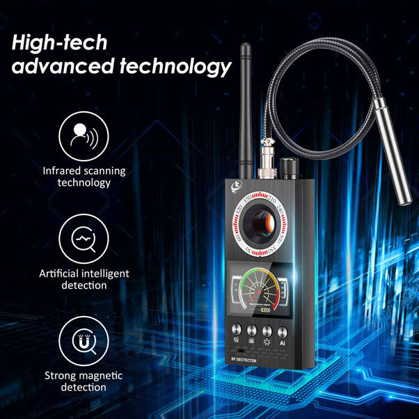 Anti Spy RF Bug Detector, Find Wireless Hidden Camera or Audio Microphones