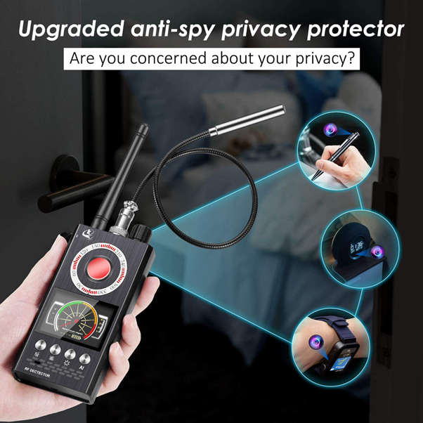 Anti Spy RF Bug Detector, Find Wireless Hidden Camera or Audio Microphones