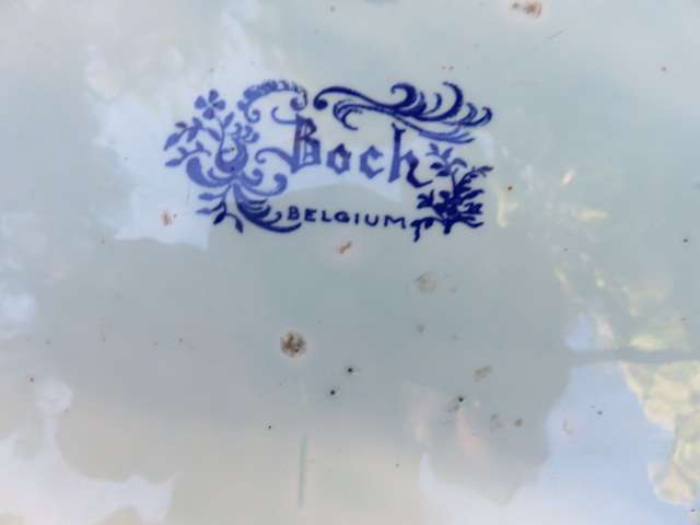 Boch, Belgium (Delft), blue and white wall plate