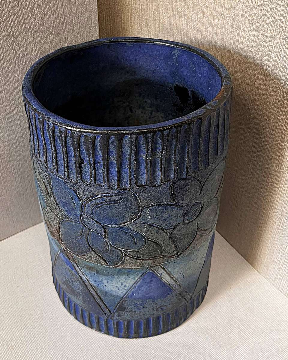 Large Oleby Keramik Swedish Studio Stoneware Vase