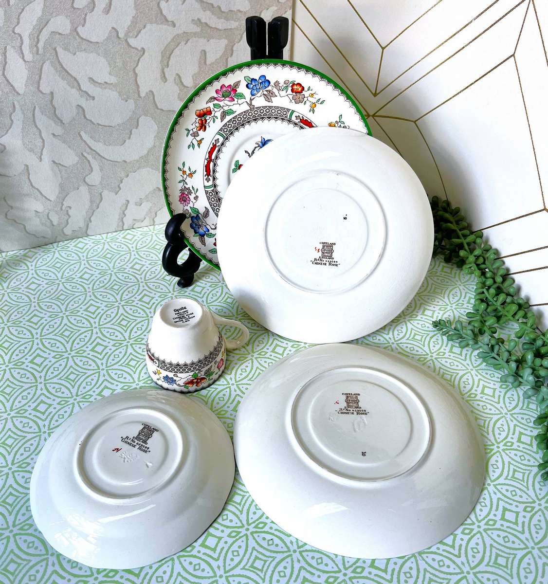 Vintage Copeland Spode Trio in the