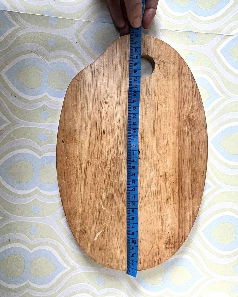 Vintage Painter's Palette-Shaped Delftware Cheese Board