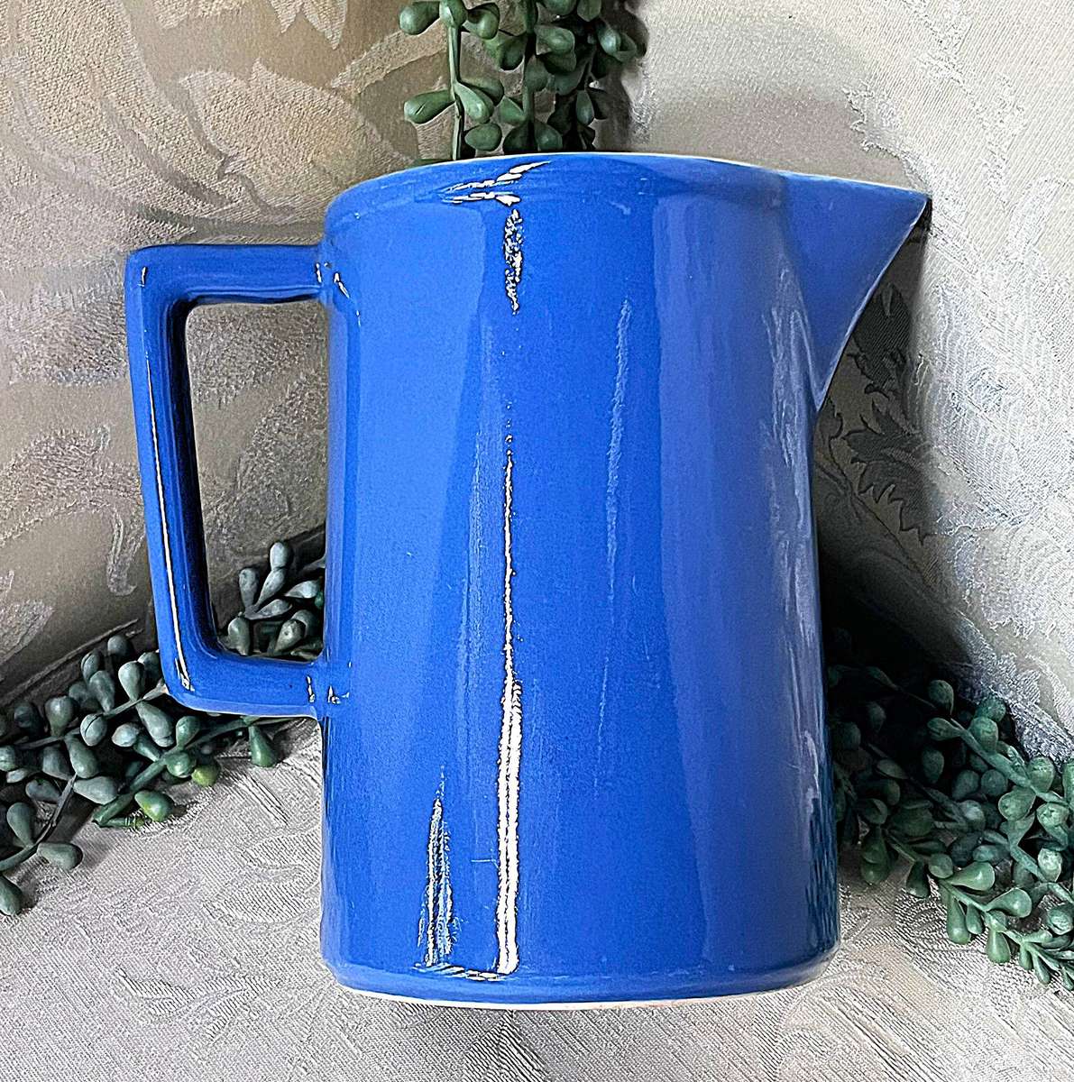 Gorgeous Denby "Cottage Blue" Straight Sided Jug