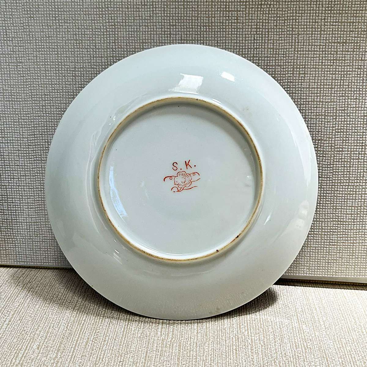 Vintage Japanese Satsuma Blue Dragonware Saucer