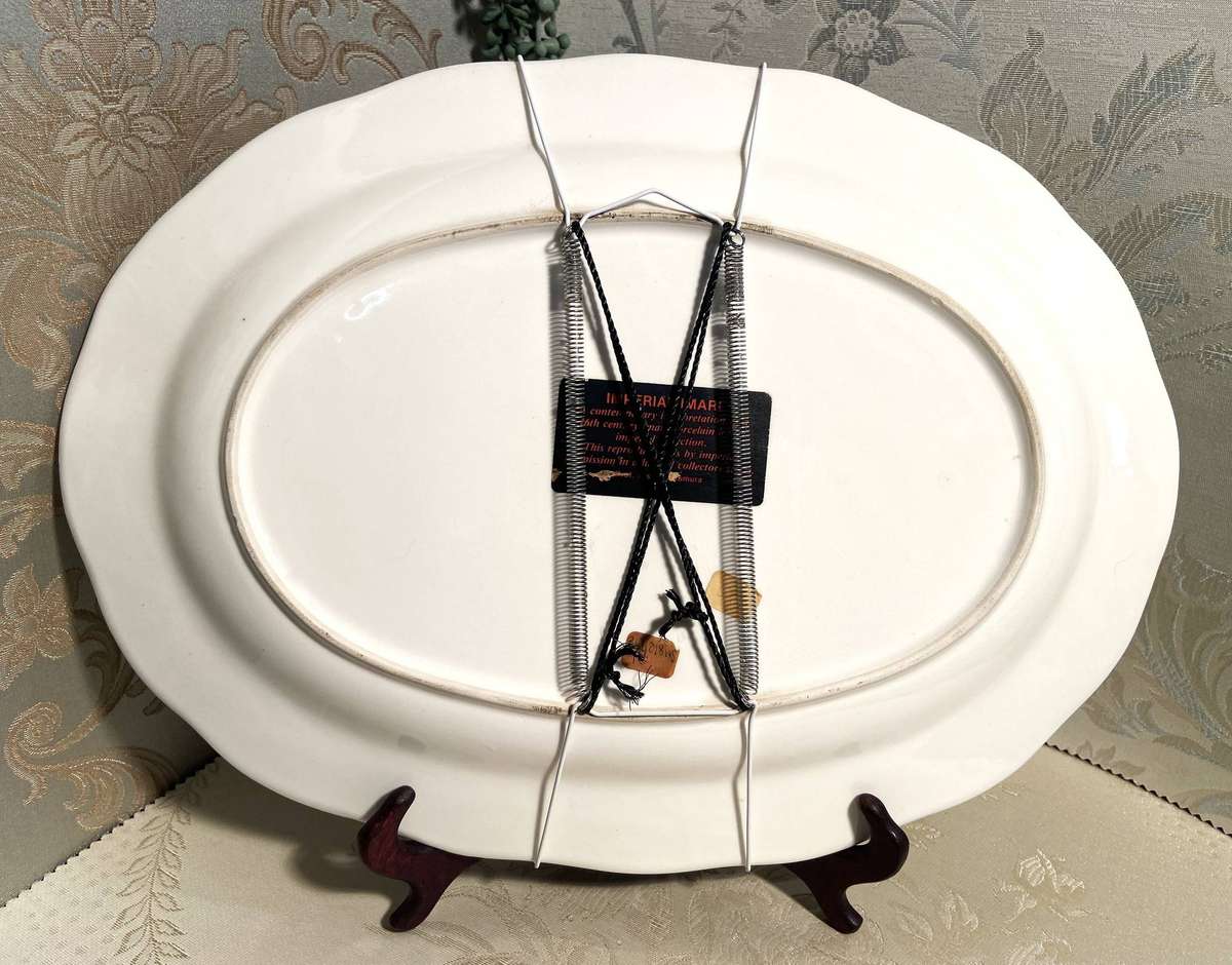 Imperial Imari Japanese Peacock Platter