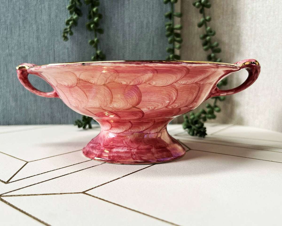 Vintage Art Deco Maling Bowl in the Springtime Pattern