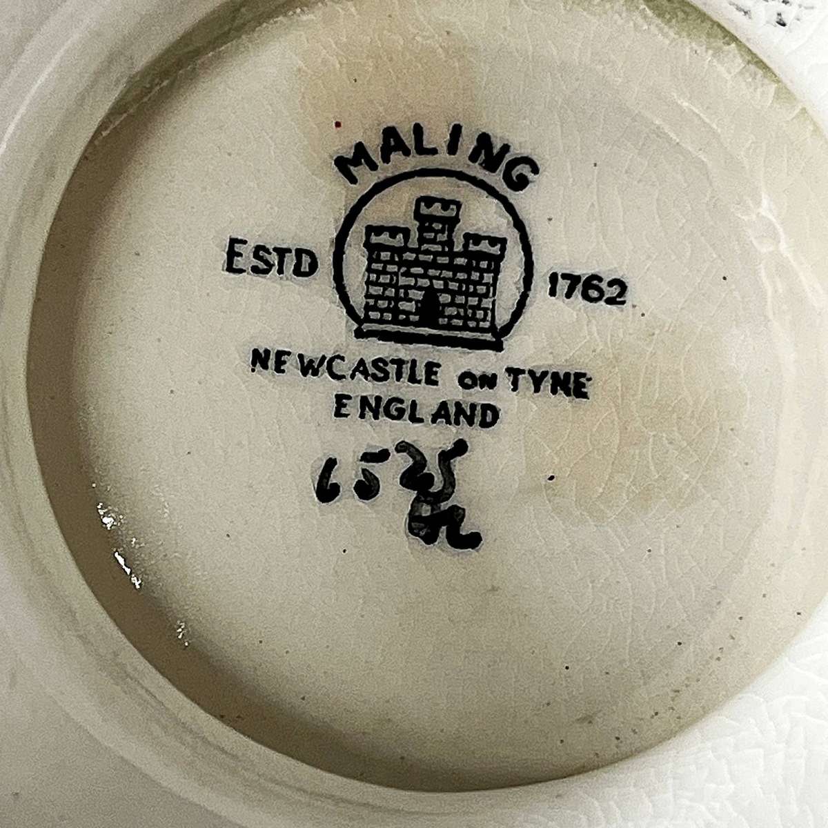Vintage Art Deco Maling Bowl in the Springtime Pattern