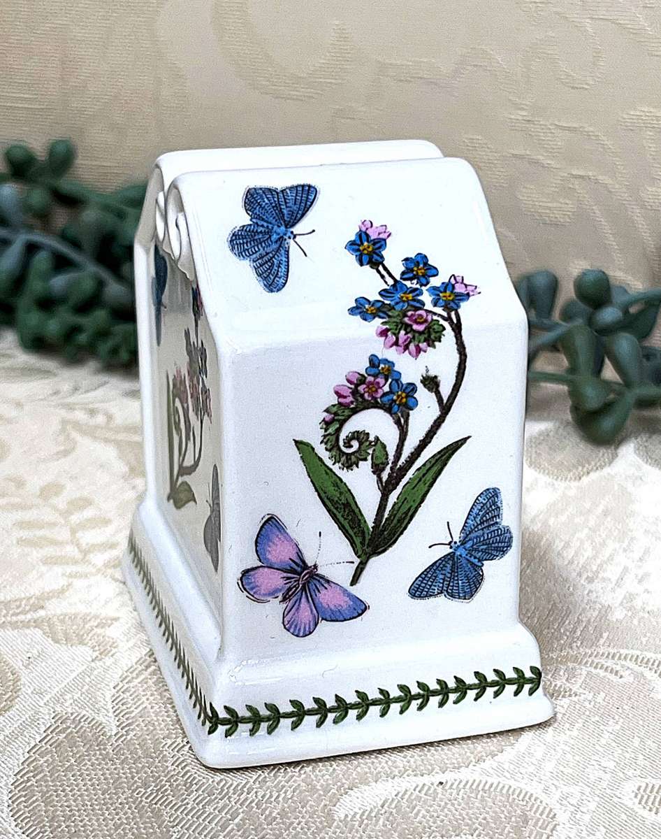 Portmeirion Botanic Garden Miniature Mantel Clock with a Rhododendron Motif