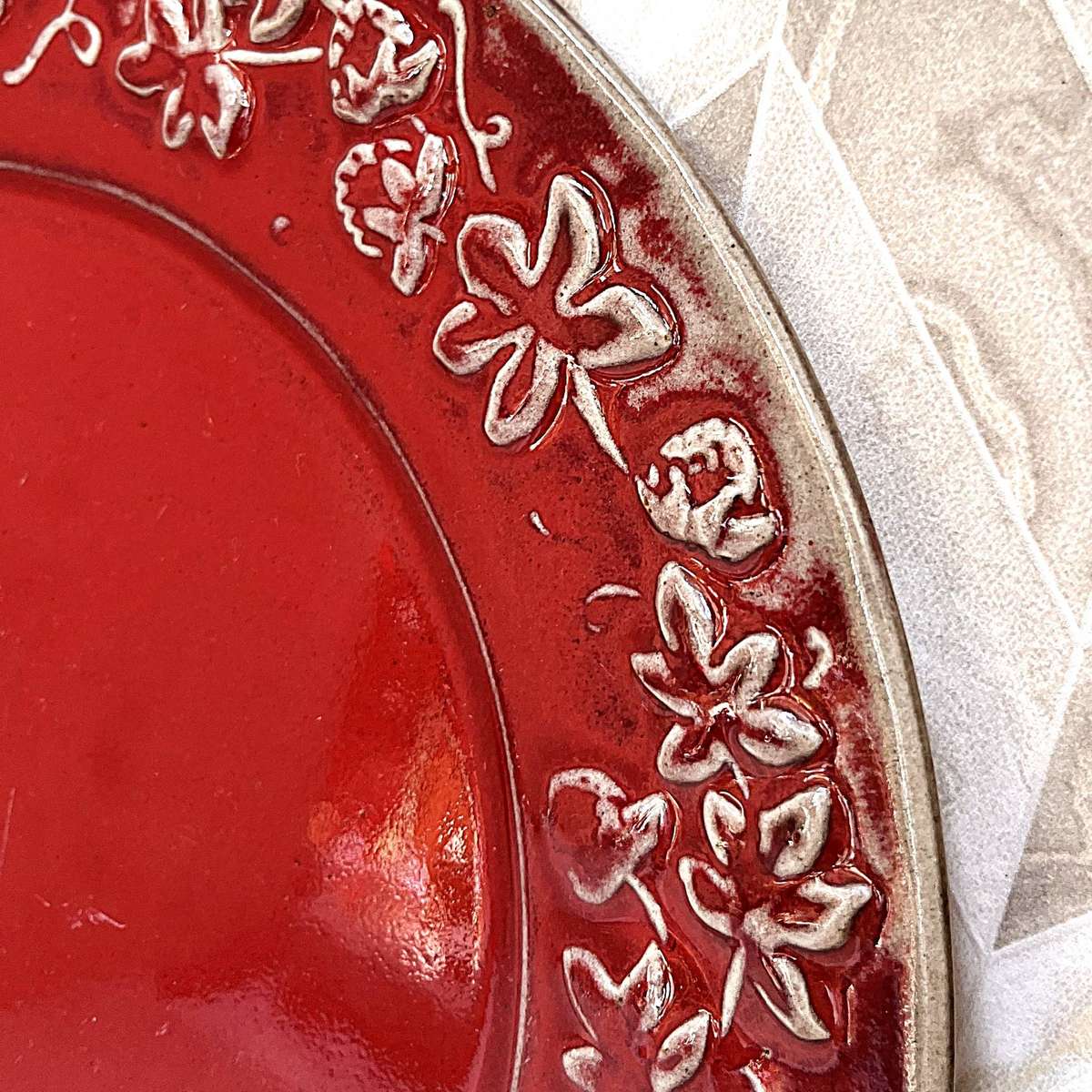 2 Decorative Stoneware Chargers.