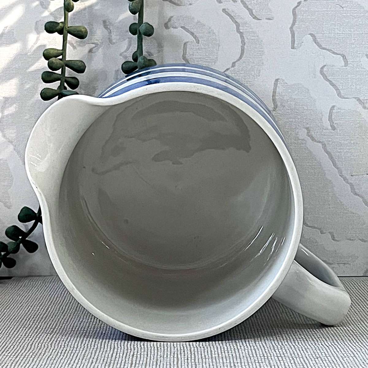 T.G. Green & Co. Cornishware 1.5-Pint "Dreadnought" Milk/Water Pitcher.