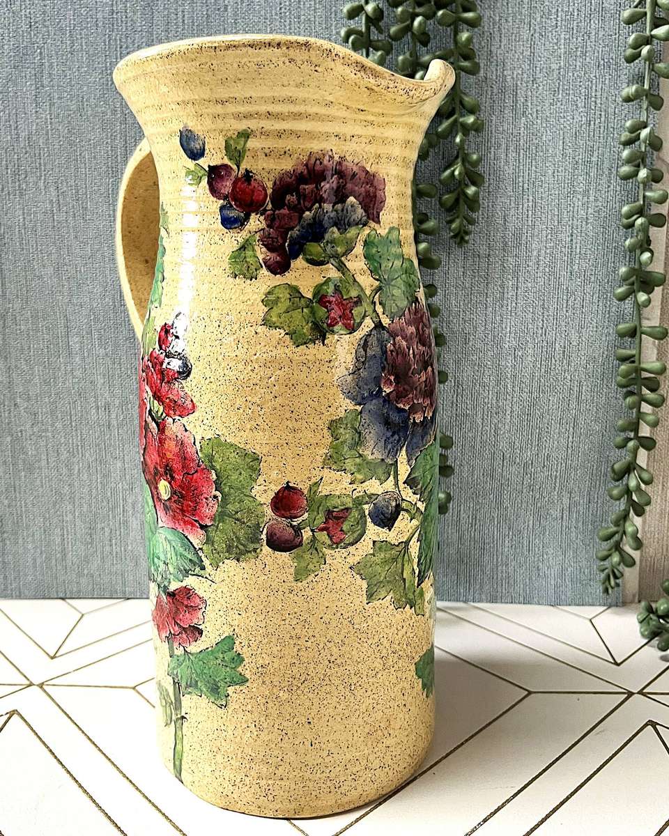 Beautiful Spode Floral Jug