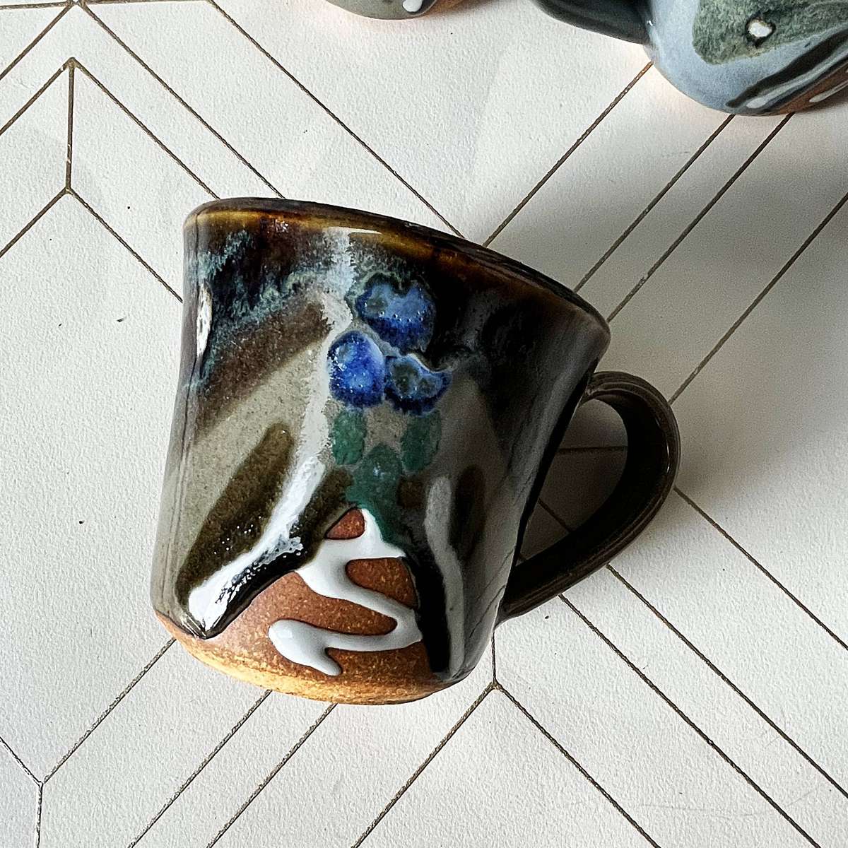 Set of 6 Studio Pottery Mugs