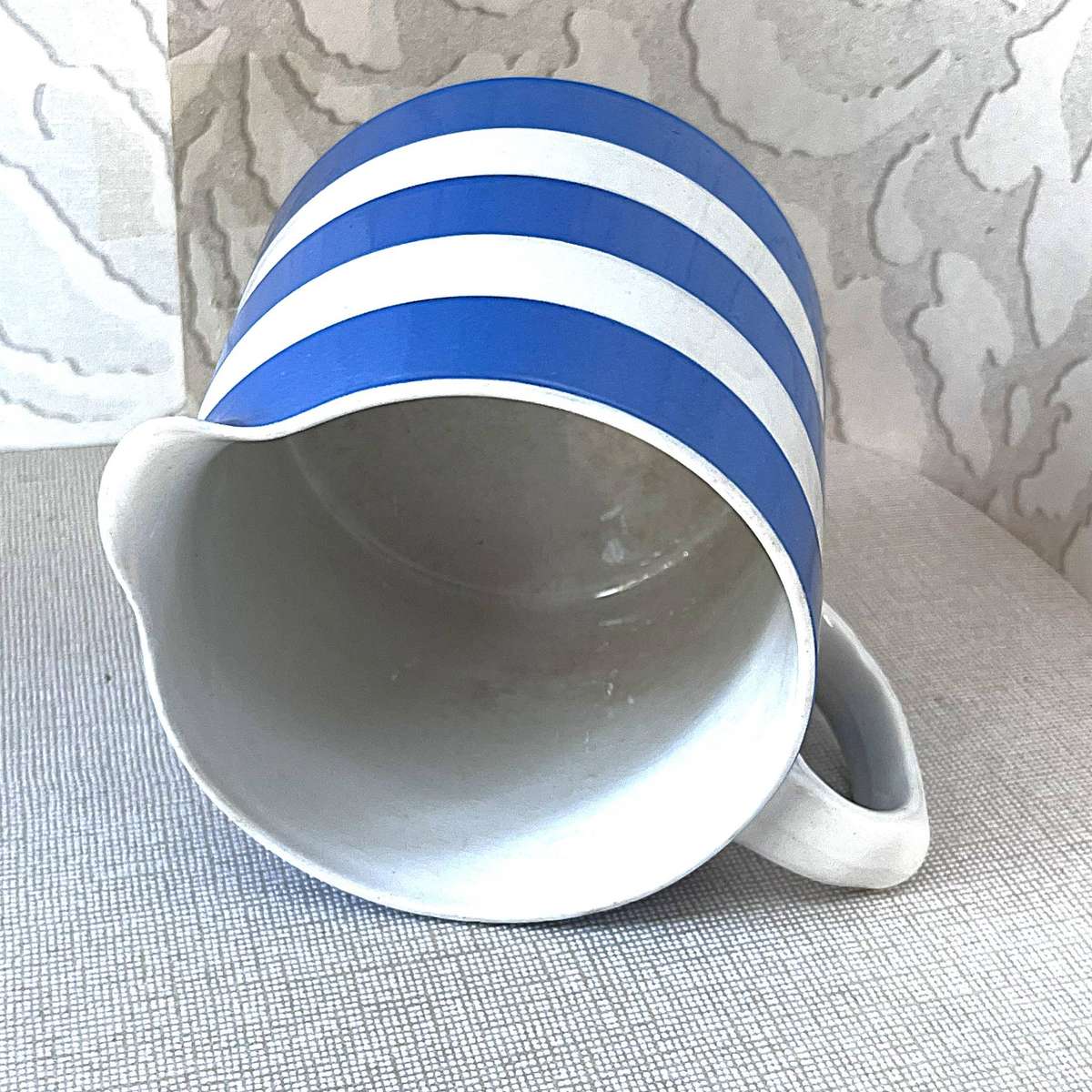 T.G. Green & Co. Cornishware 1.5-Pint "Dreadnought" Milk/Water Pitcher.
