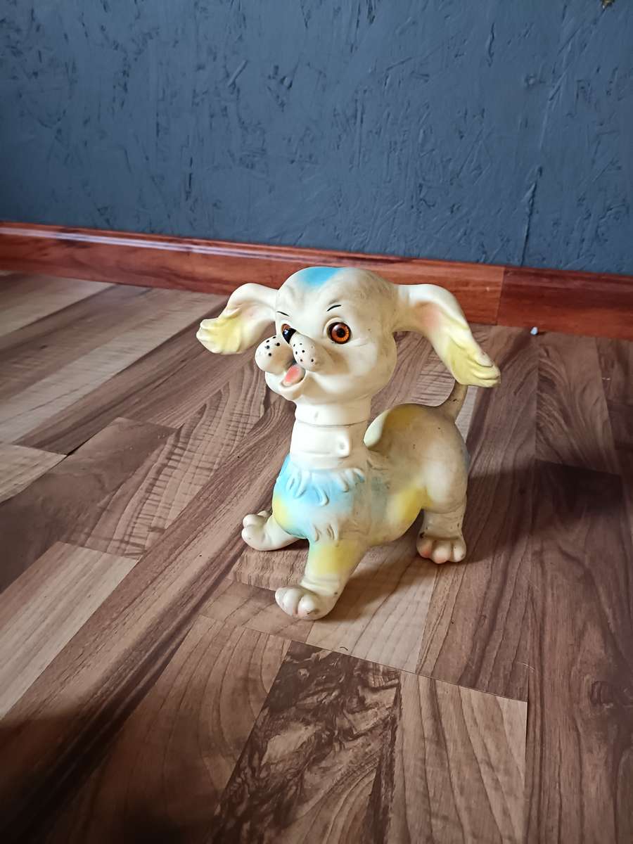 Vintage rubber toy animals