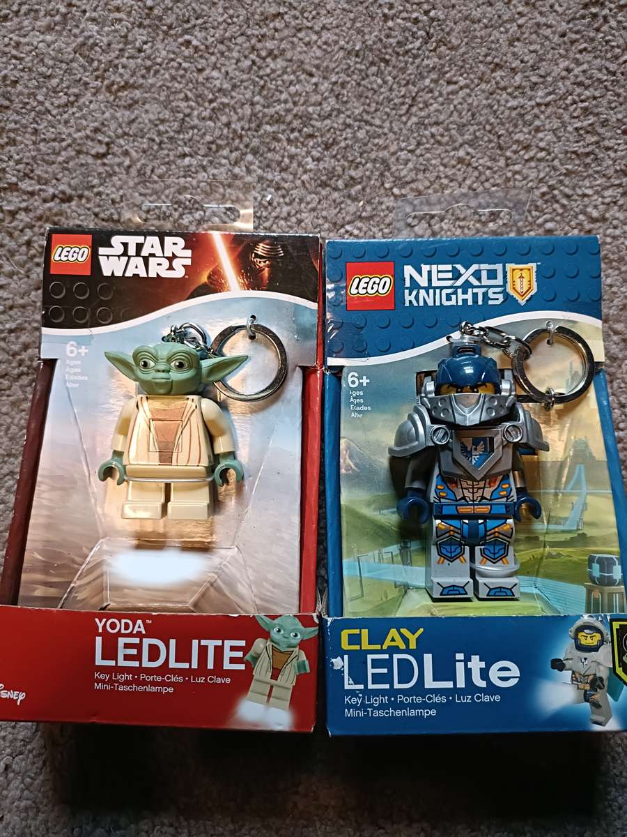 Lego keychain with light