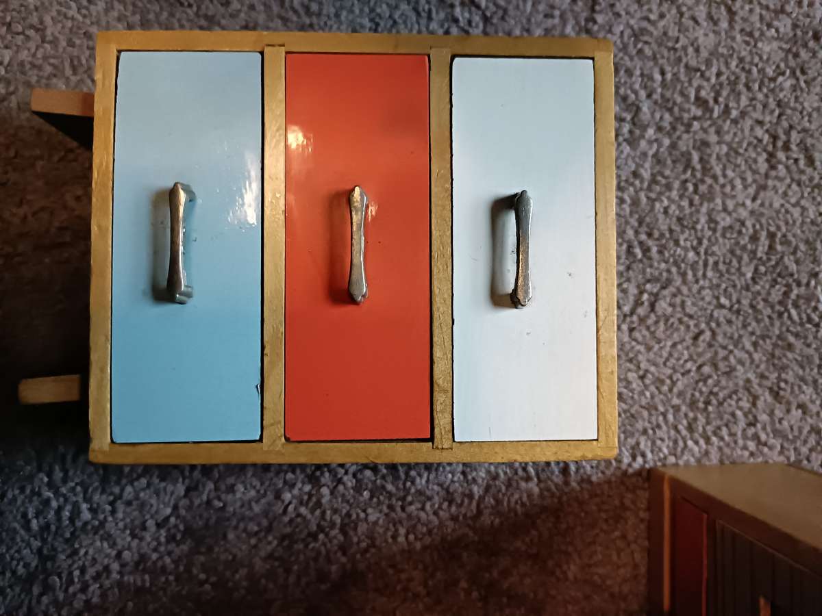 Vintage doll house furniture